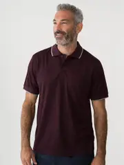 Cougars Quick Dry Textured Polo Plum