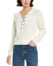 27 Miles Malibu Lace-Up Sweater