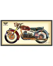 Empire Art Direct "Holy Furious Motorbike" Framed Artwork by Alex Zeng
