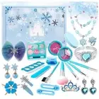 Makeup Jewelry Gift Princess Pretend Christmas Countdown Advent Calendar Girls