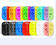 Soft Silicone Protective Skin Case Replace for Nintendo Switch and Switch OLED Joycon Controller Cover (L Purple R Green)