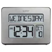 Atomic Full Calendar Clock with Extra Large Digits for The Elderly Wall / table