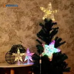 15/23CM CHRISTMAS TREE LED STAR TOP LIGHTS/ COLORFUL CHRISTM