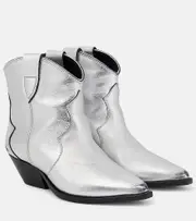 [Isabel Marant] Isabel Marant Dewina metallic leather ankle boots UK 3 silver