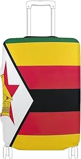 [Joisal] Aland Islands Flag Luggage Covers for Suitcase Tsa Approved Fit 18-32 Inch Luggage, Zimbabwe Flag, XL 29-32 in