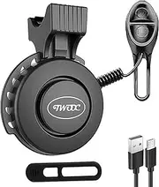 [YUENTOEN] Electric Bike Horn, USB Rechargeable Bicycle Bell 80-100DB Waterproof 4 Sound Modes for Women Men Kid
