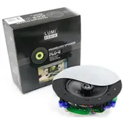 Lumiaudio FLC-6 6.5" 2-Way Frameless Ceiling Speaker (Sold Individually) RMS Power 60W - Frequency Response 65Hz-20 KHz - Impedance 8ohms - Includes Grille - Overal Dimensions 227 Round x 87mm [FLC-6]