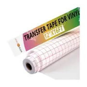 HTVRONT Transfer Tape for Vinyl -12" x 16 FT w/Red Alignment Grid Transfer Pa...