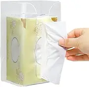 Facial Tissue Box Holder for Wall,Rectangular Wall Tissues Box Holder - Wall Facial Tissue Box for Bathroom Kitchen Toilet Bedroom Living
