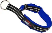 ComfortFlex Martingale Dog Collar - Made in The USA - 1.5" Wide, Reflective, Adjustable, Fully Padded Nylon, Gentle Control, Escape-Proof, Limited Slip Design, Medium, Mariner Blue