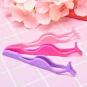 Plastic Eyelashes Extension Tweezers Auxiliary Clamp Clips Eye Lash Makeup To W3