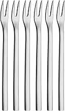 WMF 12.9154.6040 Snack Forks Set of 6 Nuova Cromargan Stainless Steel 18/10 Polished Silver 6.3 x 13.9 x 2.2 cm