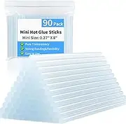 Mini Glue Sticks,Glue Sticks | 90 Piece Clear Craft Bond Sealing Wood Glass Repairing Decoration for School Projects Kids Adults
