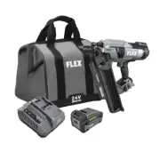 FLEX FX4351A-1C 24V 21 Degree Brushless 2 -3 1/2" Framing Nailer Kit (NEW)