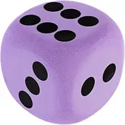 ibasenice 's Dice Foam Dice Jumbo Dice for Activities Dice Props Dice Foam Colored Dice Large Dice Giant Dice Classical Dice Large Size Foams Dice for Raffles Big Dice Eva Purple