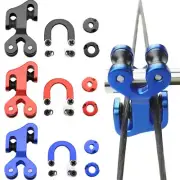 Archery Compound Bow Cable Slide Peep Sight D Loop Metal Ring Kit Target Hunting