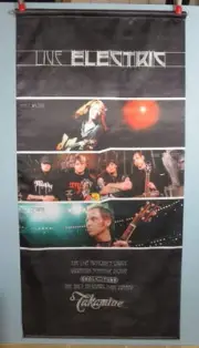 TAKAMINE COOL TUBE PRE-AMP 2x3 FT. LUFGREN MUSIC DEALER DISPLAY SIGN BANNER #389
