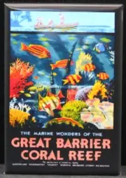 Great Barrier Coral Reef 2" X 3" Fridge / Locker Magnet. Australia