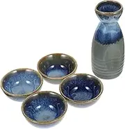 1Set Japanese Sake Pot Assorted Color Cups Ceramic Storage Holders for Home Bar Restaurant Smooth Surface Delicate Design Safe for Entertaining
