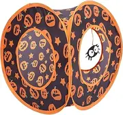 Pet Cat Tunnel Collapsible Halloween Themed Activity Tube for Cats Dwarf Rabbits Guinea Pigs Durable Polyester Interactive Playtime for Indoor Fun
