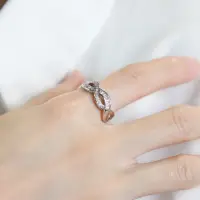 在飛比找momo購物網優惠-【ZANZAN 冉冉】無限造型水鑽戒指
