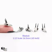Rhebok Skull - 1:12 Scale Antelope Skull Replica Dollhouse Diorama (5 skulls)