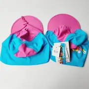 Bright Bots Baby Girls Legionnaire Rash Cap Hat x2 Small Medium 49cm SPF 50+