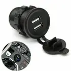 Car Cigarette Lighter Socket Accessories Dual USB Charger Power Adapter Outlet