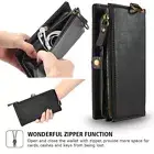 Zipper Leather Wallet Case For iPhone 13 Pro Max 12 11 X XS XR 78 SE2 Flip Cover