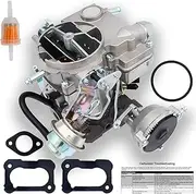 THUNDERMINGO 2 Barrel Carburetor for Chevy Chevrolet Rochester 2GC Carb Small Block Engines 5.7L 350 6.6L 400 1975-1980 C10 C20 C30 C50 G10 P30 1970-1975 Bel Air Chevelle Corvette 17054616
