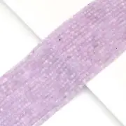 Quality Natural Kunzite Faceted Rondelle Beads Strand for Jewelry making, 3x4mm