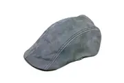 Scala Mens Leather Driving Flat Cap Lined Hat - Chocolate Brown