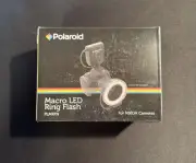 Polaroid Macro LED Ring Flash For Nikon Cameras PLMRFN NEW IN BOX