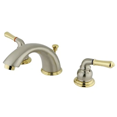 Kingston Brass KB969 Magellan Widespread Bathroom Faucet with Retail Pop-Up, ...