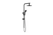 Welba 10" Rain Shower Head Set Round Handheld Black