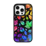 iPhone 16 Pro Mirror Case MagSafe Compatible Autumn Rainbow Leaves