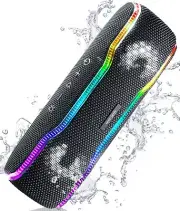 Portable Bluetooth Speaker, IPX7 Waterproof Wireless Speaker 25W lights