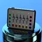 Live Sound Card Professional Audio Mixer Volume Fader Mute Button for Podcasting