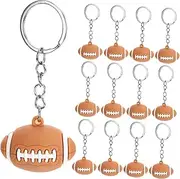 [SUPVOX] 12pcs Football Keychain Rugby Key Chain Ring Rugby Key Holder Keychain Bag Hanging Decor Keychain for Backpack Key Holder Ring Key Hanging Pendants Sports Charm Keychains