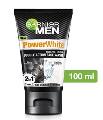 Garnier Men Face Wash Power White Double Action, 100 g Fee Shipping