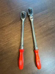 Snap-On Tools Ratchet 3/8 RED Old Hard Handle FL836 & F851 Vintage Tool