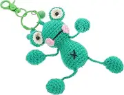 [ELAYARD] Cute Crochet Pendant Keychain for Women Unique Decorative Chain for Bags Backpacks Suitcases present Accessory with Soft Yarn Creative