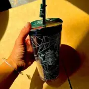 New Starbucks Halloween Spider Web Stickers GITD Grande Cold Cup Tumbler