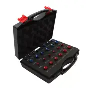 LABLT Nut and Bolt Gauges Thread Checker 12 Metric & 14 Inch in Case