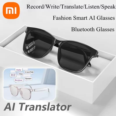 Xiaomi HY-C8 AI Smart Glasses Bluetooth Translator Real-Time Voice Interpretatio