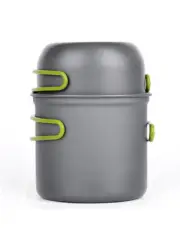 Ultralight Camping Cooking Utensils Outdoor Tableware Pot Set Hiking Picnic Trav