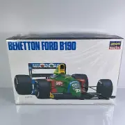 Hasegawa Benetton B190 Grand Prix Race Car 1:24 Scale Plastic Model Kit 23010