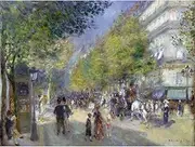 Renoir French The Grands Boulevards Large Art Print Poster Wall Decor Premium Mural