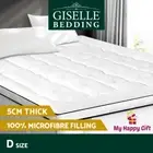 Giselle Bedding Mattress Topper Pillowtop Toppers Mattress Protector Double