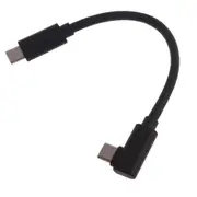 100W USB-C to USB-C Cable Straight / Right Angle Type C Cable for Tablet Phone Fast Charging 15cm Elbow